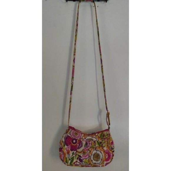 Vera Bradley Mini Hipster Crossbody Purse Multicolor Flower‎ Bag - Picture 1 of 11